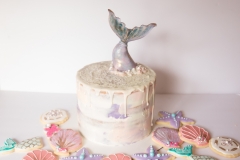 Painterly Mermaid Cake & Cookies