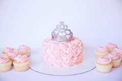  Princess Smash Cake and Cupcakes